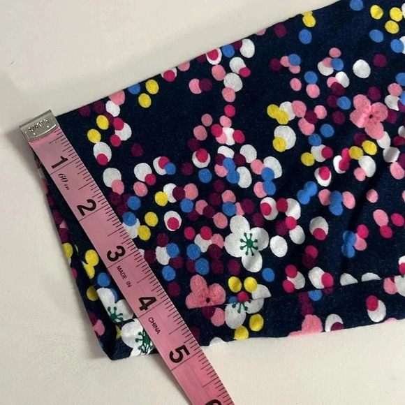 Imperfect The Talbots tee size 2x faded navy blue floral long sleeve Talbots top - Picture 6 of 11